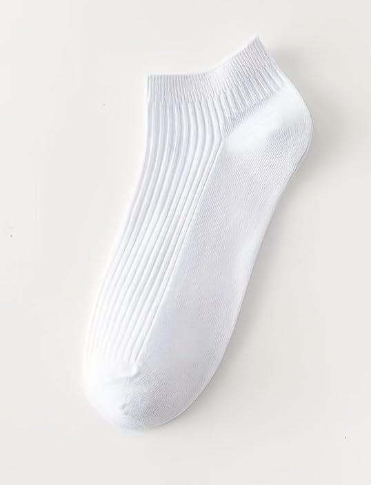 FABLOID Men & Women Solid 5 Pairs Multicolor Polycotton Free Size Ankle Length Socks (Pack of 5) - Image 3