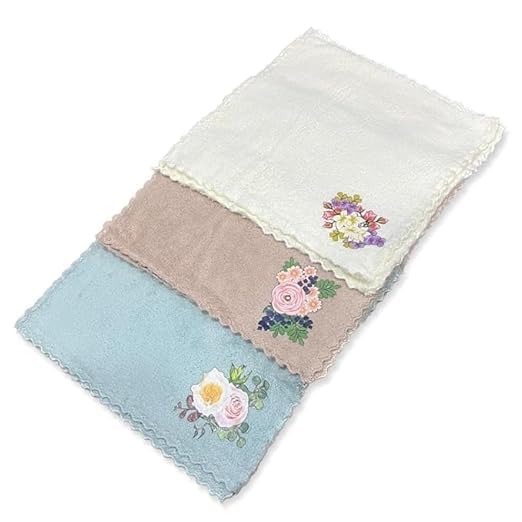Florabliss® Flower Printed Microfiber Handkerchief for Women | Soft and Absorbent | Fashionable Floral Design | Versatile Accessories | Ideal for Everyday Use | Rumal, Hanky (Pack of 6) - Image 4