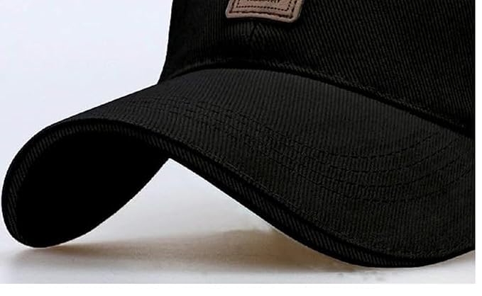ADNOCK Unisex Baseball Cap, Black, Comfortable & Stylish, Adjustable Buckle, Sun Protection, Perfect for Sports & Casual Wear - Image 2