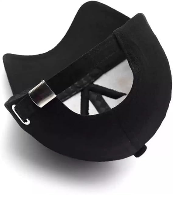 ADNOCK Unisex Baseball Cap, Black, Comfortable & Stylish, Adjustable Buckle, Sun Protection, Perfect for Sports & Casual Wear - Image 3