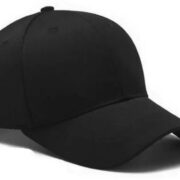 Men Summer Cap for Men Boys and Boys|Ink Black|1 Pc/Black Plain Cap_Kid