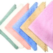 Lepax Soft Terry Towel Handkerchief Women Soft Cotton Hankies Ladies hanky set of 2 design and color random||M503