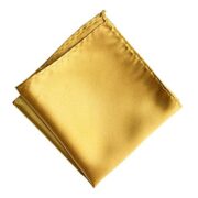 Osking Ties Satin Pocket Square for Men, Wedding Handkerchief for Suits, Blazers & Tuxedo Men's Pocket Square for Stylish for Party Handkerchiefs (Golden)