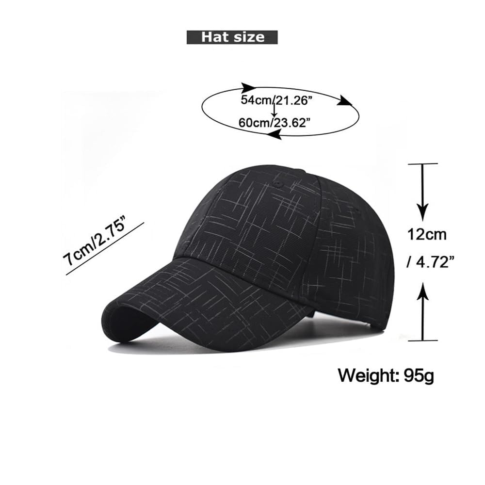 Cap Comfortable Adjustable Cap with Stylish Design NY Sports caps for Men, with Adjustable Strap in Summer for Men, Sports Caps for Men & Women Black - Image 4