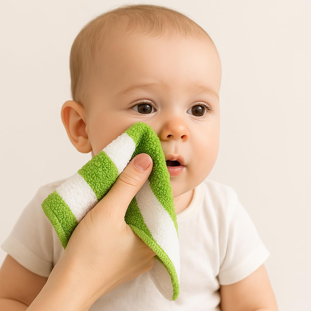 FRESHSHINE Microfiber Small Size Face Towel/Handkerchief 400 GSM Super Soft Face Towels for Women's, Kid's & Newborn Babies 6 pc (25x25 CM) - Multicolor - Image 8