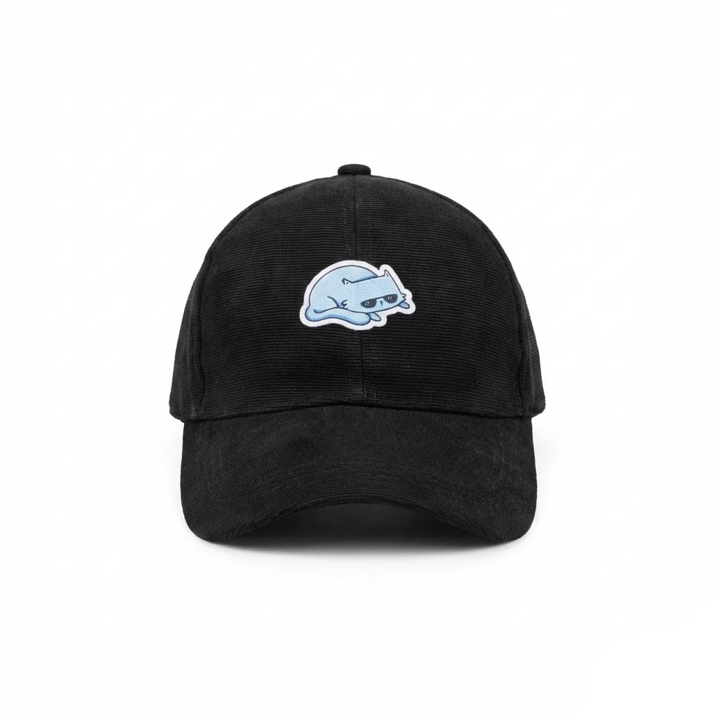 faas Graphic Print Cap for Men & Women | Casual Adjustable Baseball Cap | Stylish Music Lover Hat (Pack of 1) (3Black) - Image 3