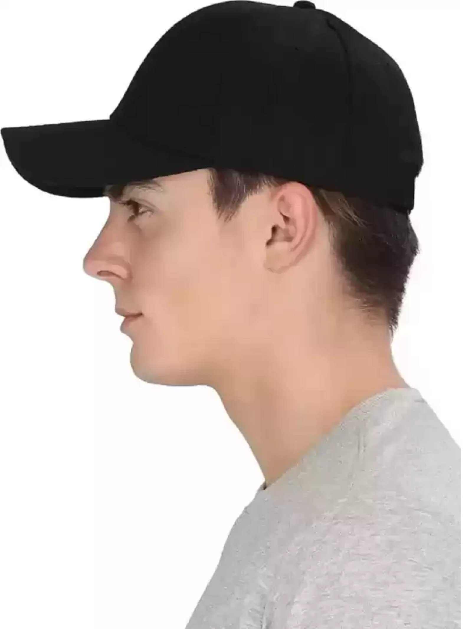 SELLORIA Stylish Cotton Baseball Adjustable Cap For Men/Women (Cap No 1), Black - Image 5