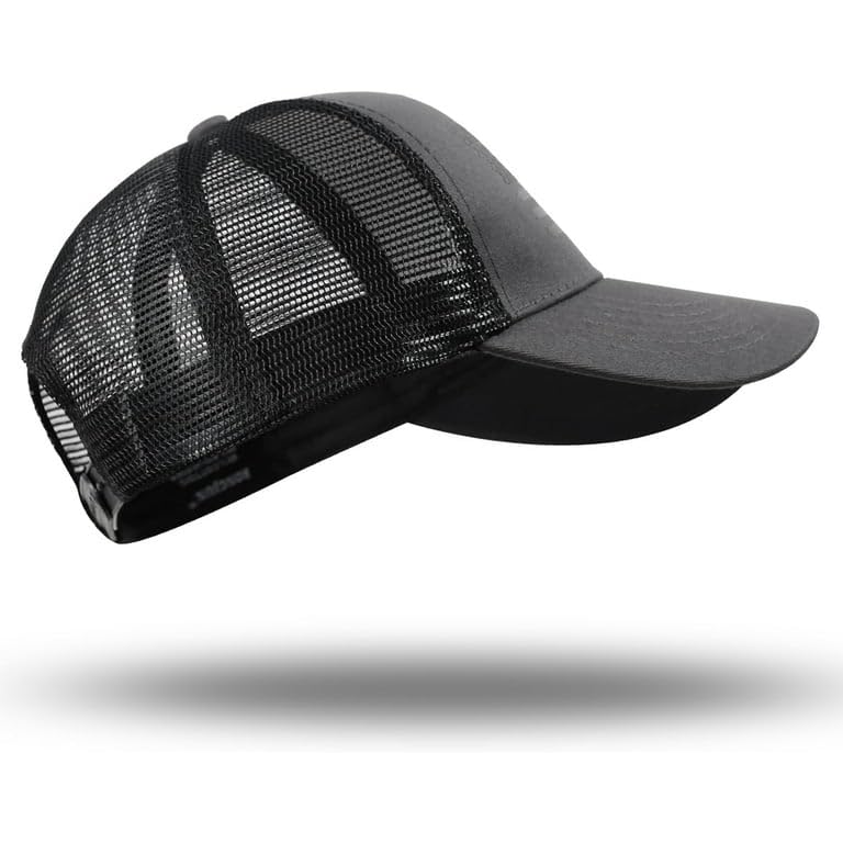 Jali Cap for Men, Lightweight Mesh Design, Ventilated, Black - Image 4