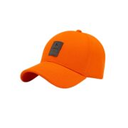 RYTORIA Unisex Kids Cap for Boys & Girls 4–10 Years | Comfortable Cotton Baseball Cap | Adjustable Sun Protective Cap (in, Alpha, Free Size, Baby Boys, Orange)