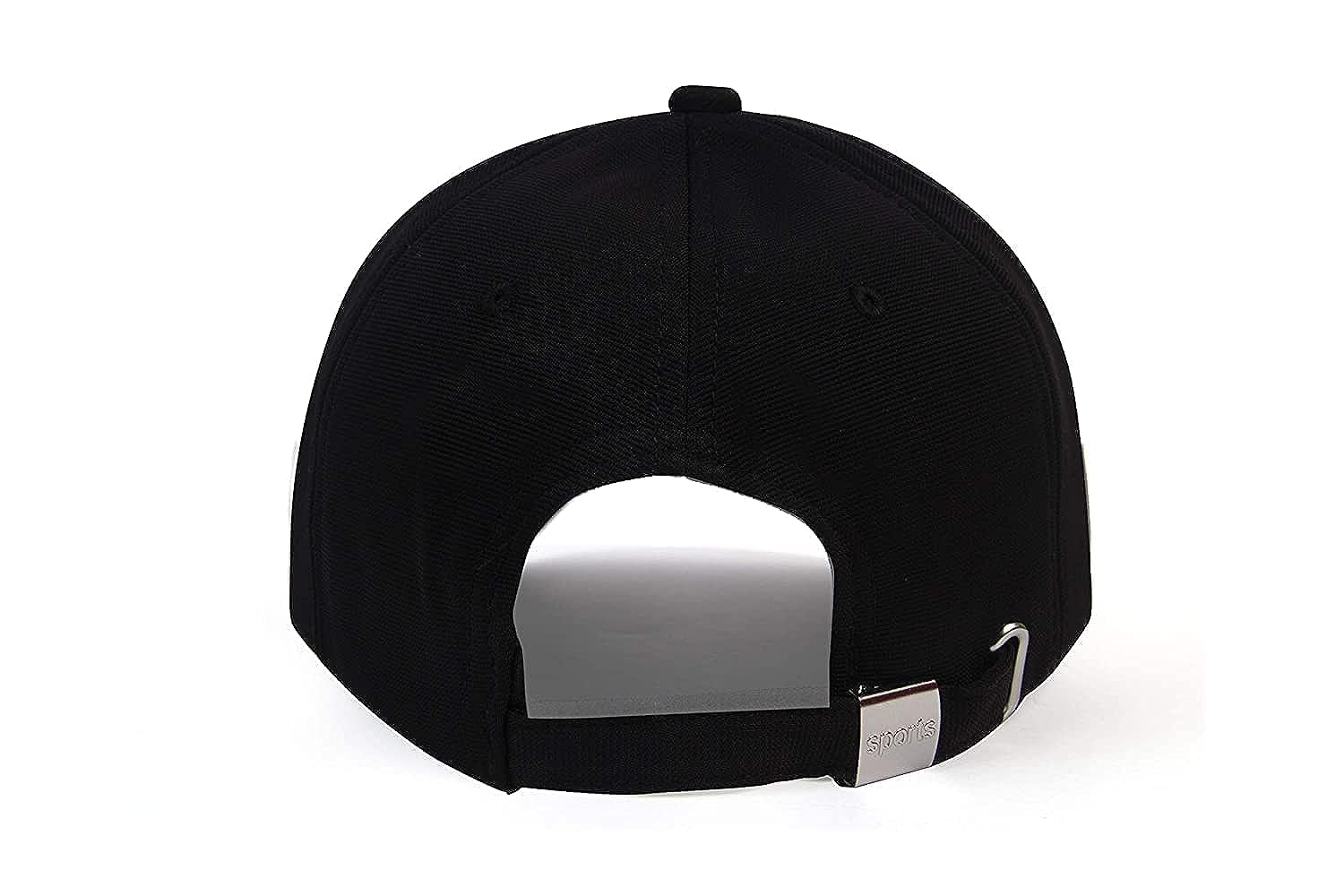 SELLORIA Acrylic Plain Baseball Sport Cap Men's Baseball Head Hat Stylish All Sports Caps With Adjustable Strap Pack Of 1 (Black) - Image 8