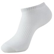 Jockey 7097 Men's Compact Cotton Stretch Low Show Socks with Stay Fresh Treatment_White_Free Size