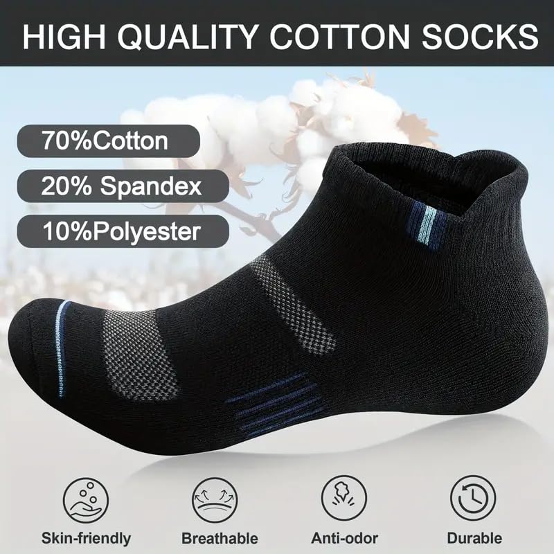 SJeware Polyester 6 Pairs Sports Solid Ankle Length Socks For Men & Women, Multicolor, Pack Of 6, Free Size (6) - Image 6