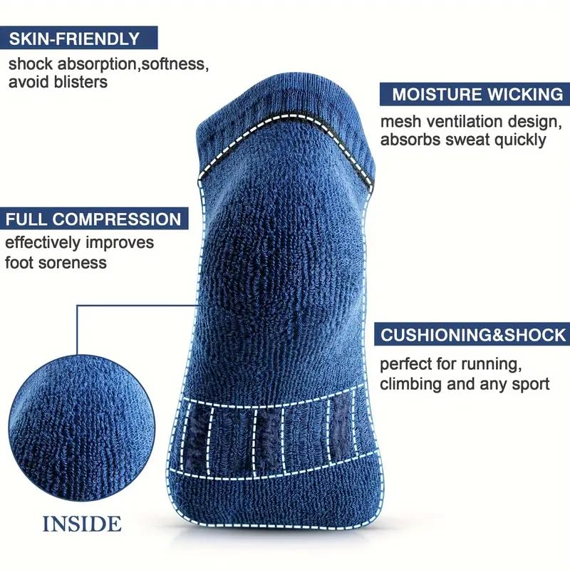 SJeware Polyester 6 Pairs Sports Solid Ankle Length Socks For Men & Women, Multicolor, Pack Of 6, Free Size (6) - Image 5