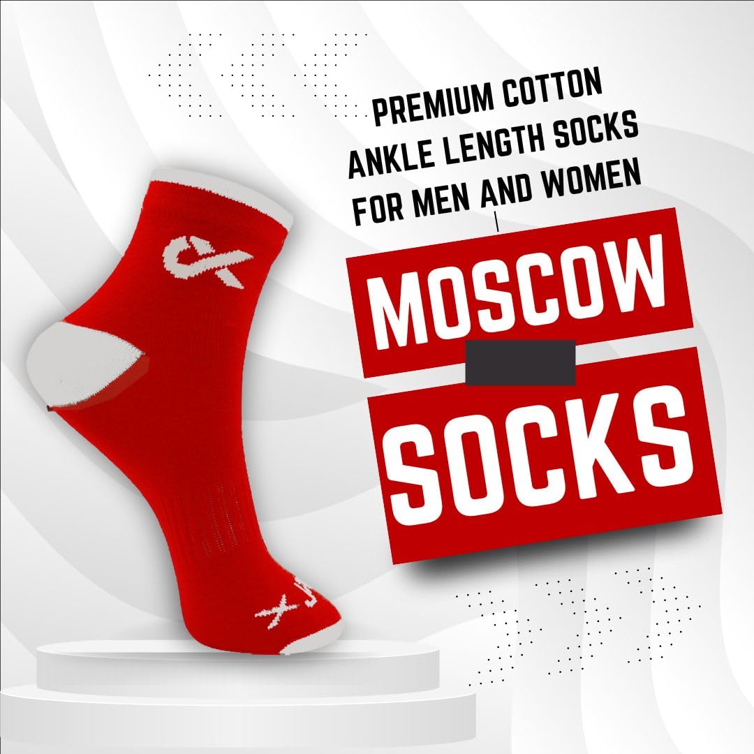 XJARVIS® MOSCOW Ankle Athletic Socks For Men & Women – Moisture-Wicking, Ultimate Comfort, Odor Free, Breathable & Perfect For Gym And Sports Wear - Pack of 3, Yellow - Image 7