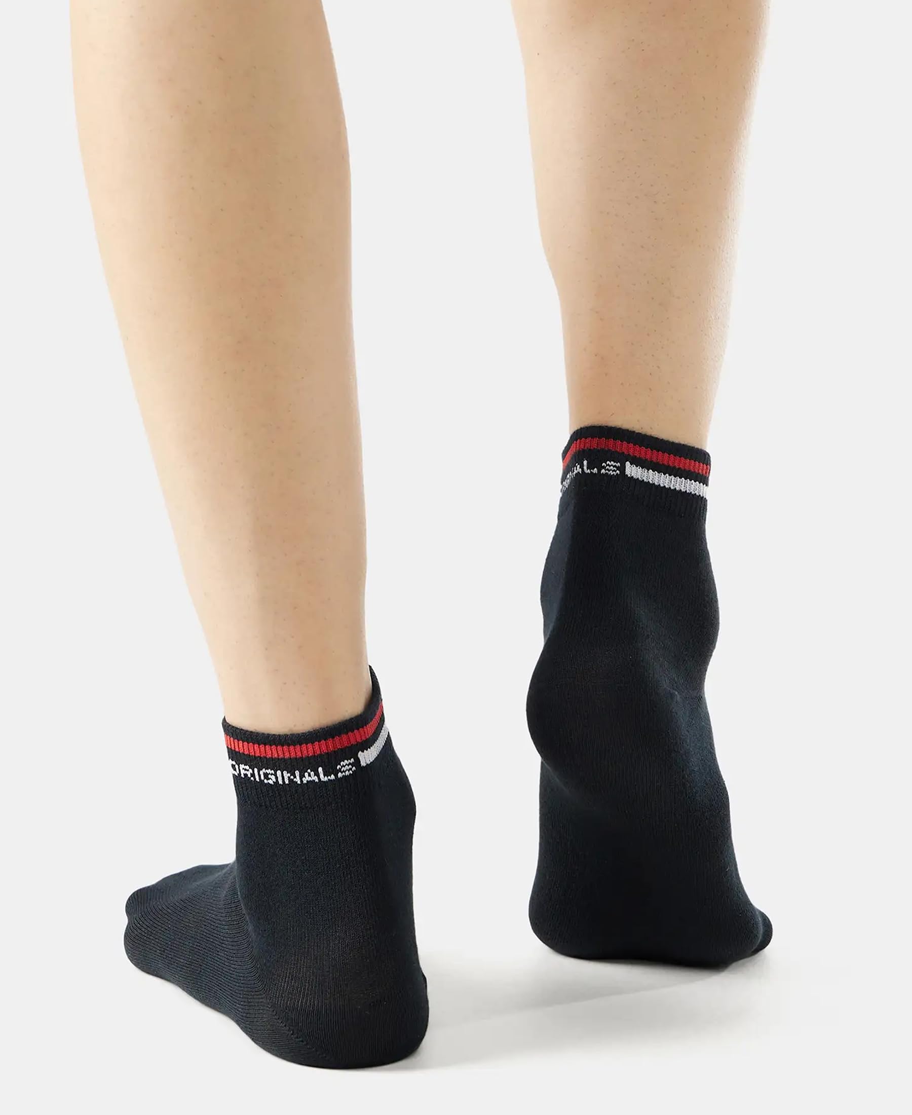 Jockey Men's Cotton Anklet Regular Socks (7002 , Black, Free Size ) - Image 2