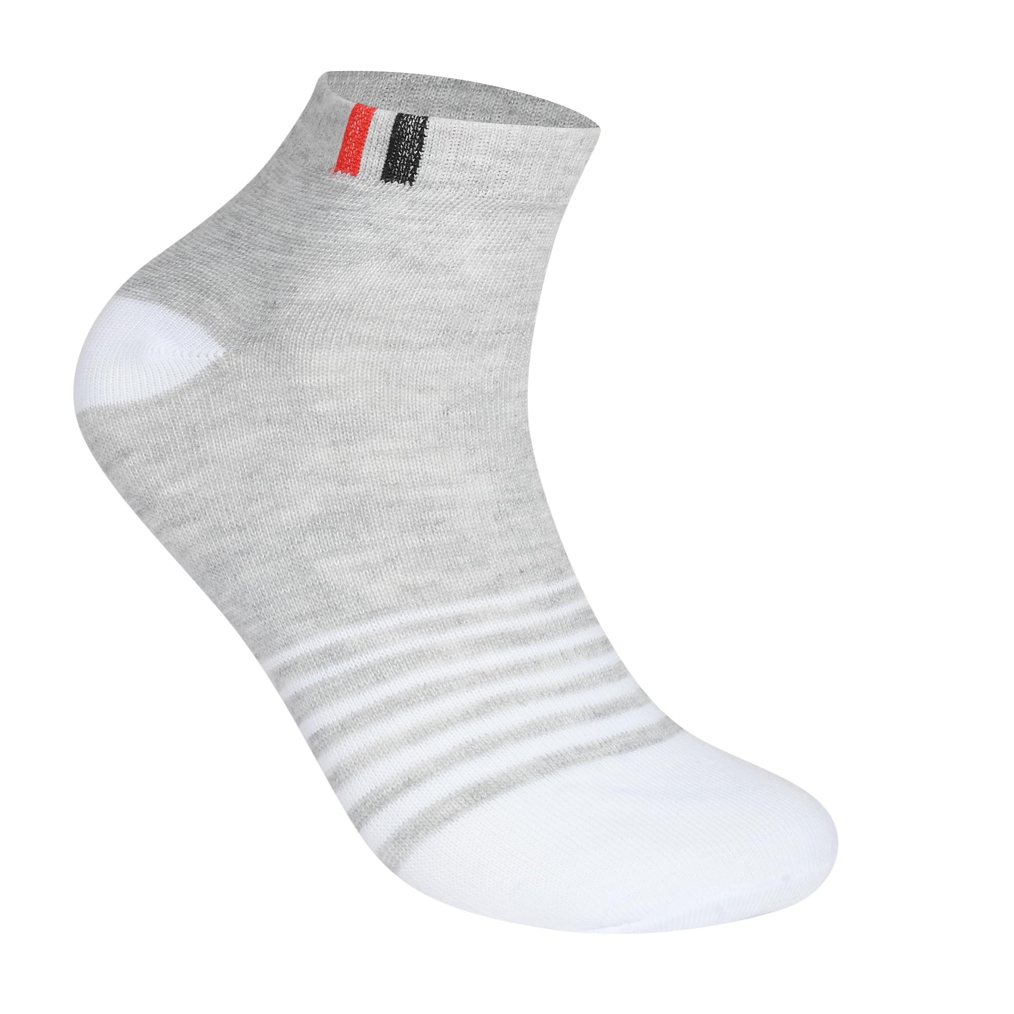 SJeware Polyester 5 Pairs Stripped Ankle Length Socks for Men & Women, Multicolor, Pack of 5, Free Size - Image 5