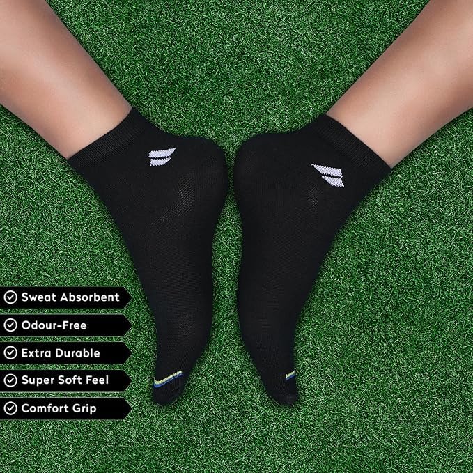 SJeware Unisex Cotton Men And Women Solid Ankle Length Socks (Pack Of 5) Sjw-2013, Assorted - Image 4