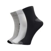 MCAVOY CUBA Unisex Ankle-Length Cotton Socks for Men & Women Breathable, Odor-Free Sports Socks for Gym, Running & Everyday Casual Wear (Pack of 3)