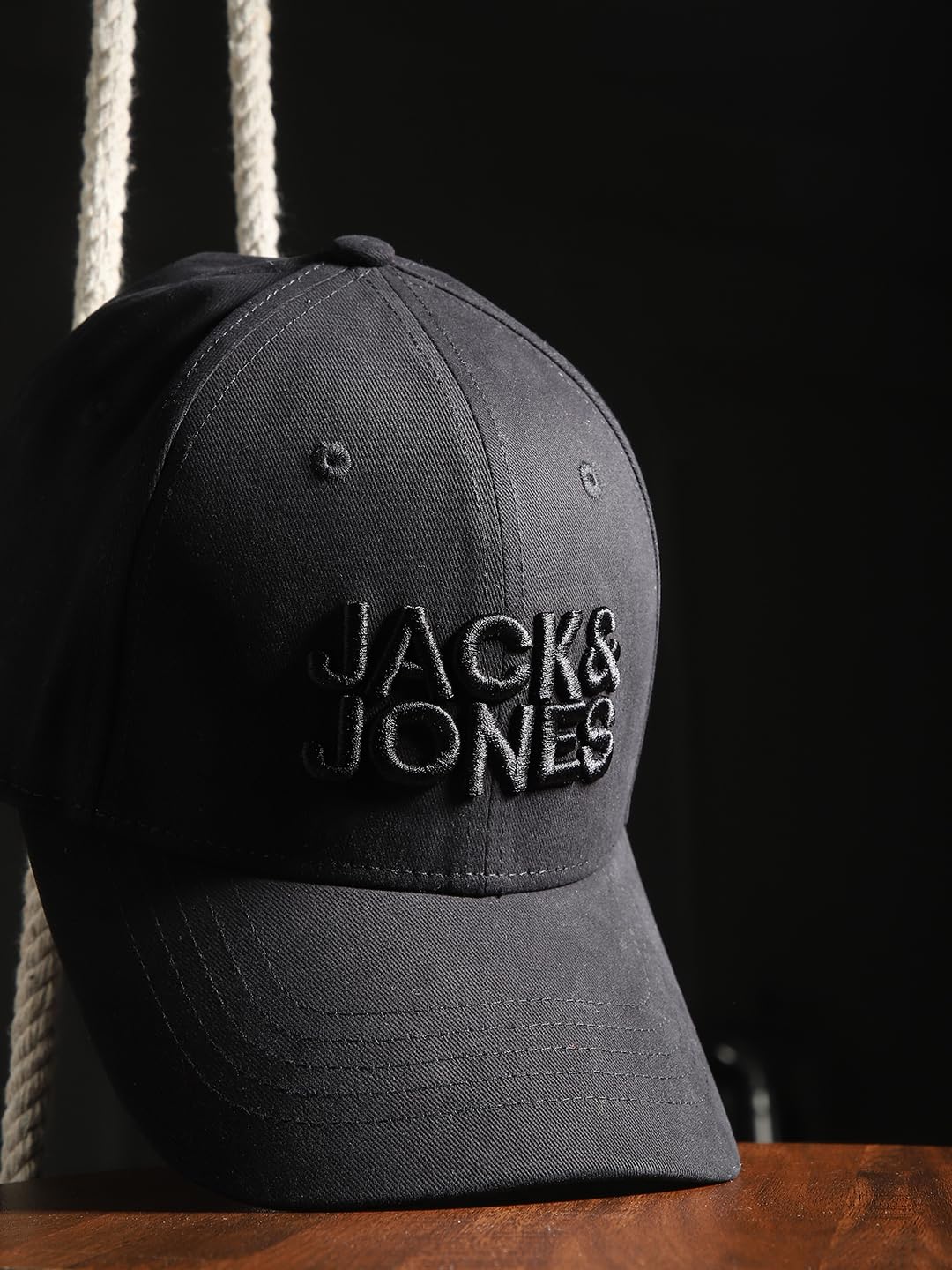JACK & JONES Men's 100% Cotton JAC Jack & JonesCORE Baseball Cap Anthracite ONE - Image 6