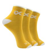 XJARVIS® MOSCOW Ankle Athletic Socks For Men & Women – Moisture-Wicking, Ultimate Comfort, Odor Free, Breathable & Perfect For Gym And Sports Wear - Pack of 3, Yellow