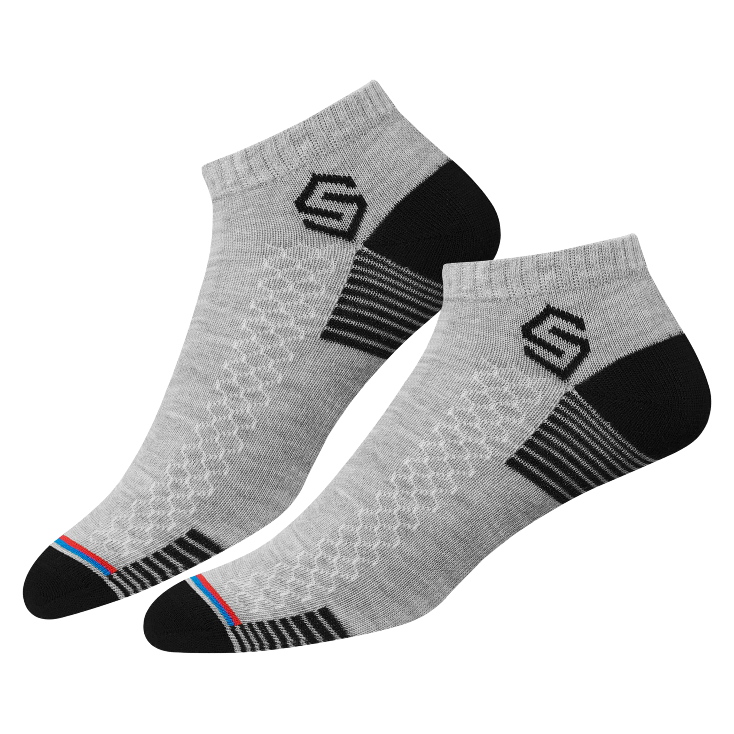 SWAGR 12 Pairs Sports Cotton Ankle Length Socks for Men, Pack of 12., Assorted - Image 3