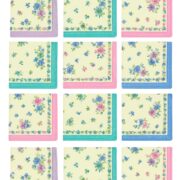 WLL Ladies Cotton Rumal - Soft Floral Hankey Set for Women & Girls | Multi-Color Handkerchiefs | Girls Rumal, Napkin, Hanky Combo for Daily Use (1)