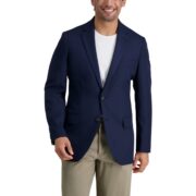 Men's The Active Series Classic Fit Gabardine Blazer, Indigo, 46