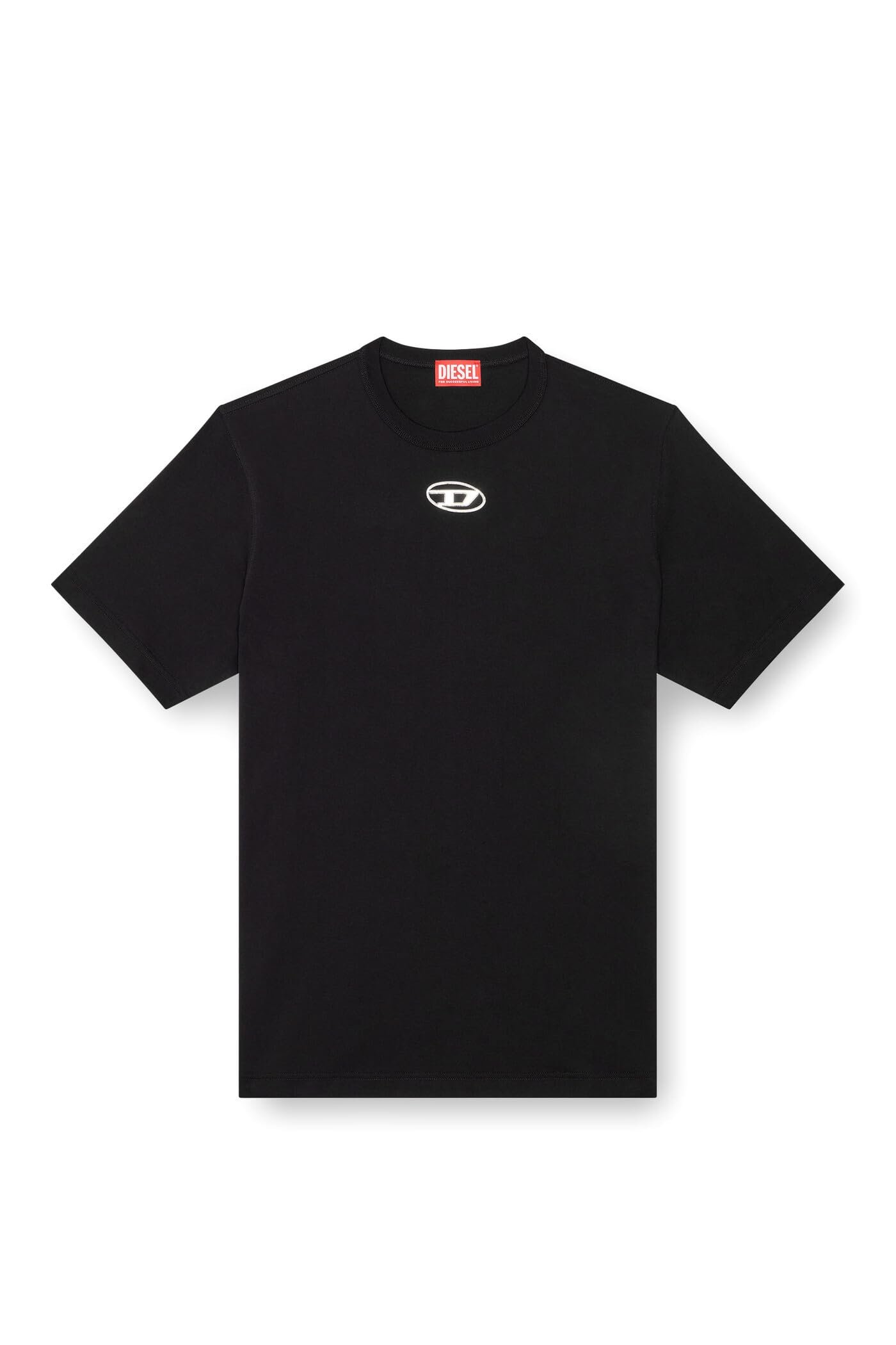 Diesel A178800CLBR Men's T-shirt Logo Oval D, Black - Image 5