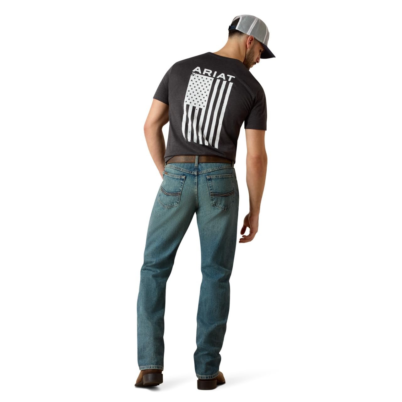 Ariat Men’s M2 Relaxed Boot Cut Jean, Granite, 34W x 30L - Image 2