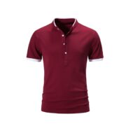 ELBME® Tropical Shirt, Summer short-sleeved basic standing collar shirt Men's T-shirt top Men's comfortable and durable men's wear_1