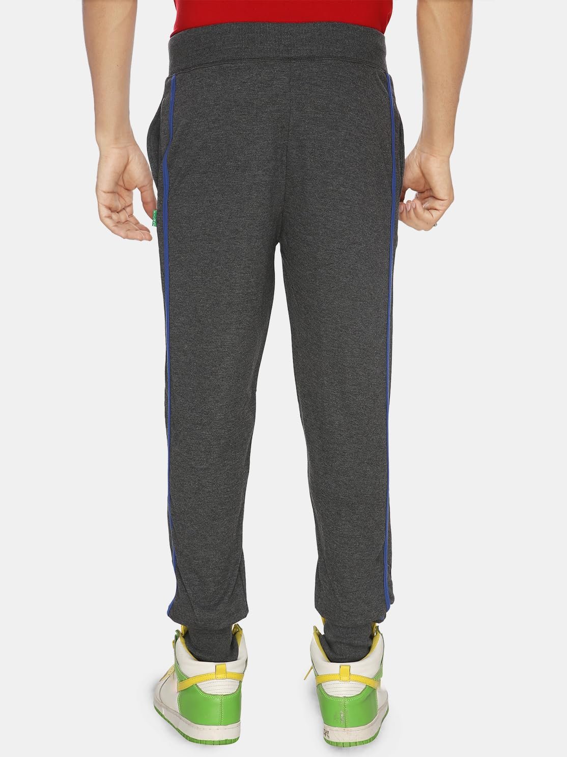 FILMAX Cotton Blend Regular Fit Solid Men's Cotton Blend Ribbed Track Pant with Elegant Design | Comfortable Track Pants for Casual Outings (Pack of 2)(FX-1117-2x6-3XL-Antra Grey & Melange Grey) - Image 3