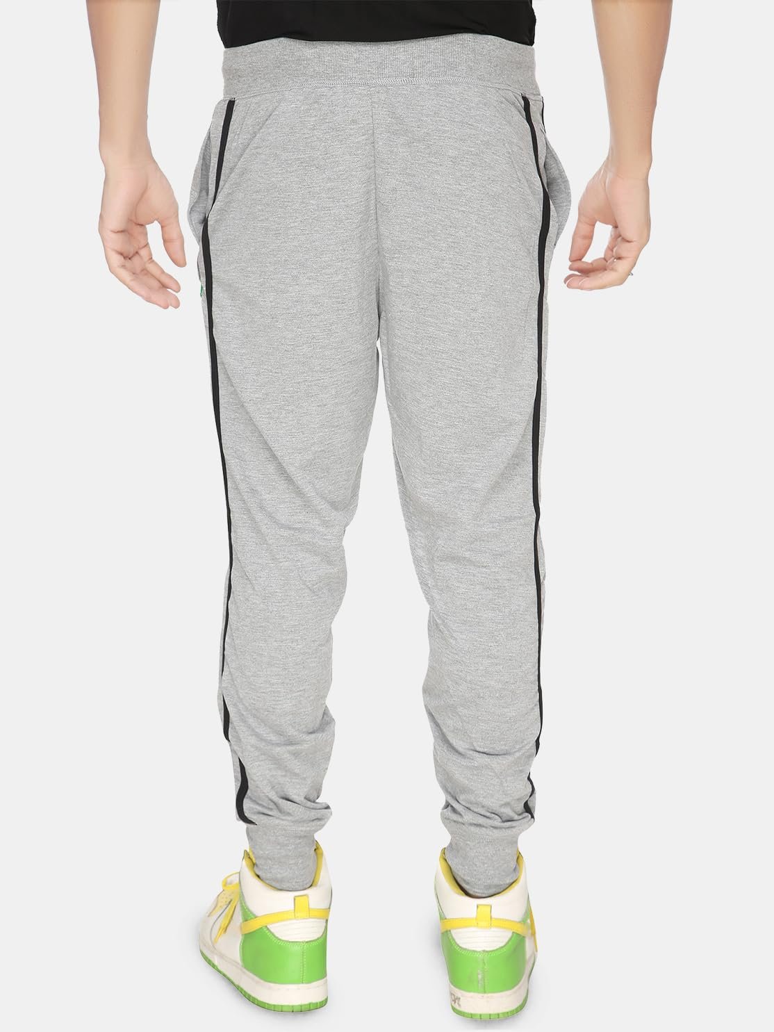 FILMAX Cotton Blend Regular Fit Solid Men's Cotton Blend Ribbed Track Pant with Elegant Design | Comfortable Track Pants for Casual Outings (Pack of 2)(FX-1117-2x6-3XL-Antra Grey & Melange Grey) - Image 7