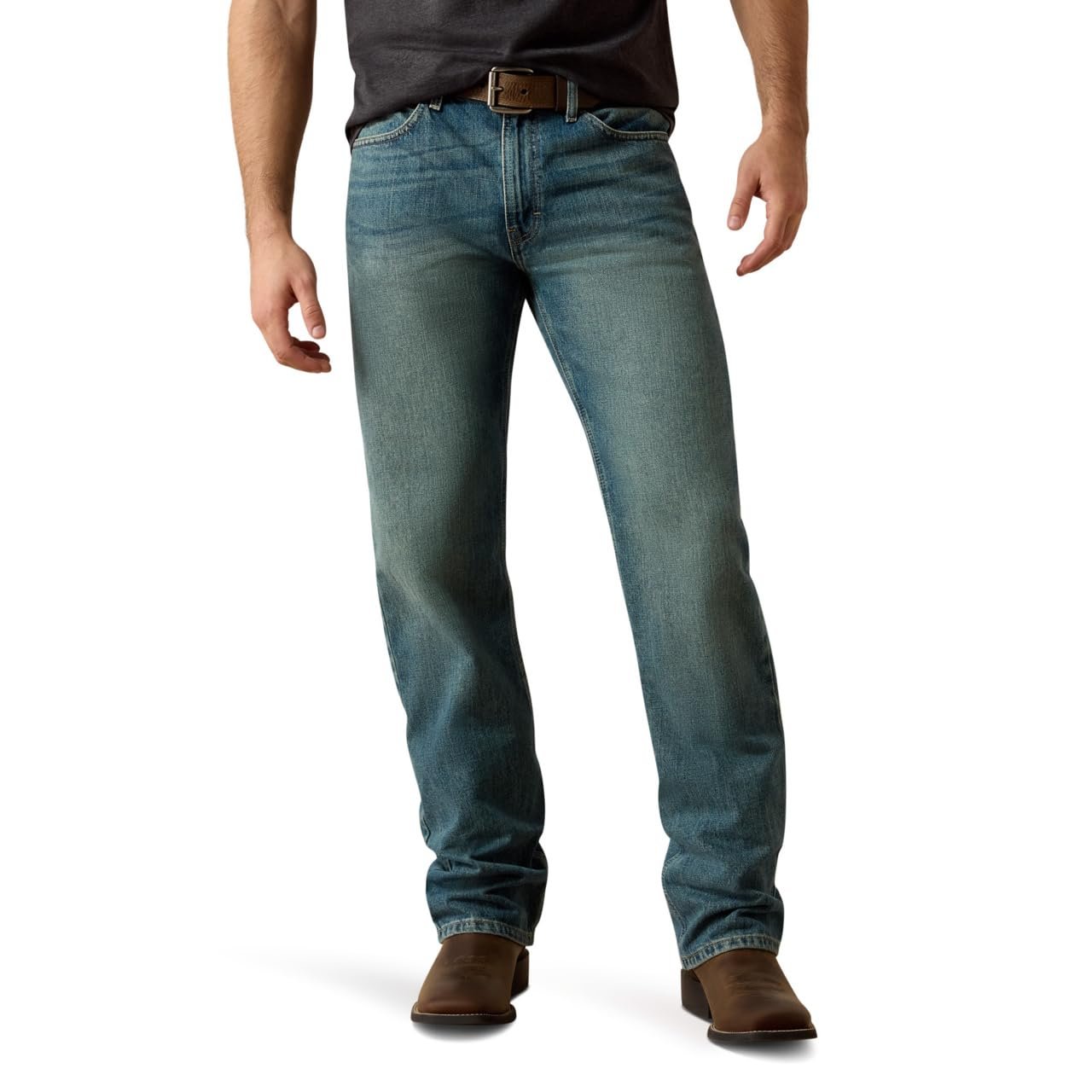 Ariat Men’s M2 Relaxed Boot Cut Jean, Granite, 34W x 30L