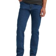 Wrangler Authentics Men's Big and Tall Classic Comfort-Waist Jean, Dark Stonewash, 52x30
