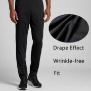 frueo 2 Pack Mens Track Pants Lightweigt Jogging Pants Workout Sweatpants Running Gym Training Sweatpants with Zip Pockets, Black Grey, L