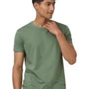 XYXX Regular Fit Round Neck | Crew Neck T-Shirt for Men Sage Green