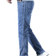 URBAN POCKETS Jeans for Men | Denim Pants with Regular Fit & Classic Straight Cut (Double-Top-Blue jeans-U11)