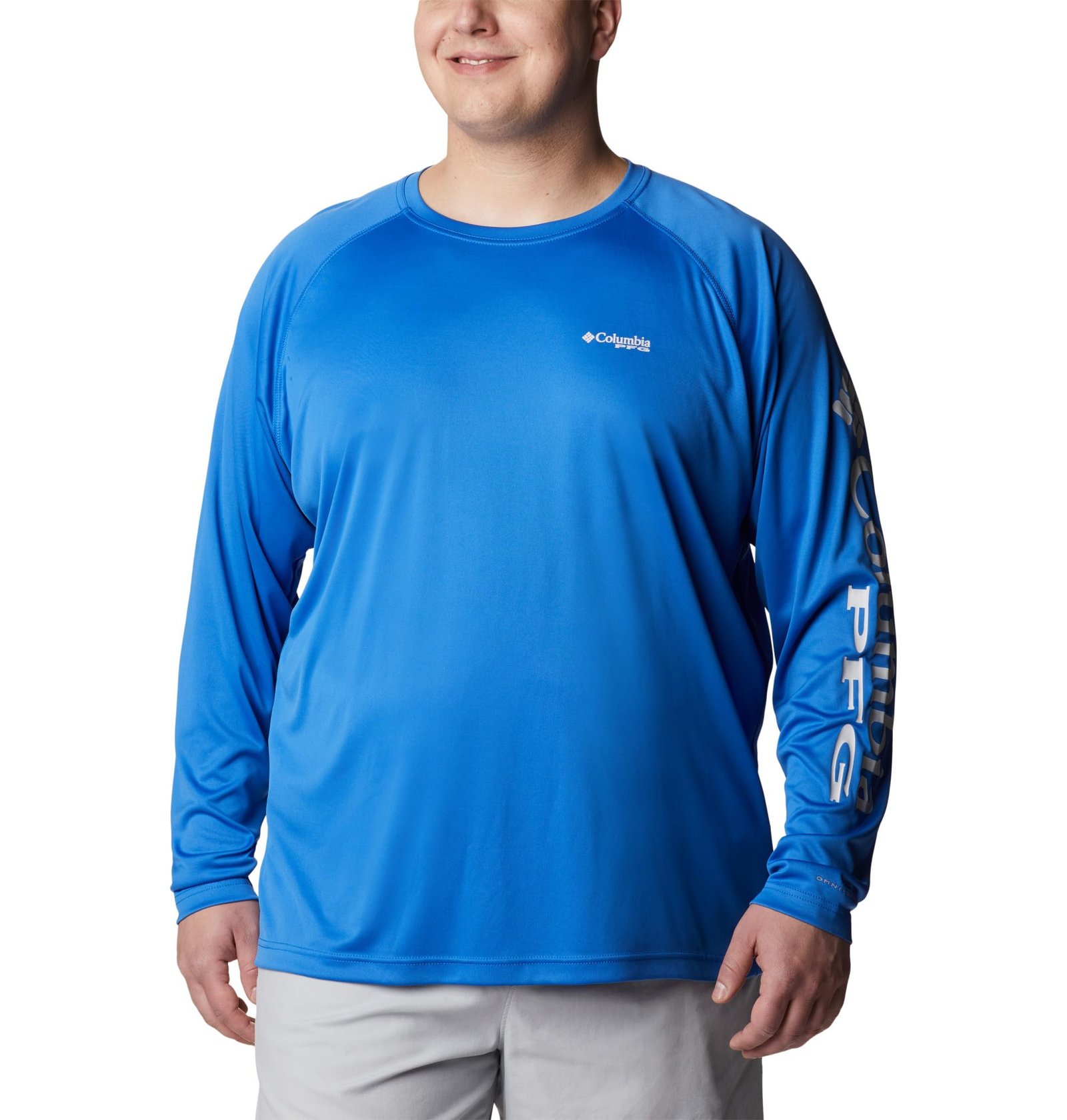 Columbia Mens Terminal Tackle Long Sleeve T-Shirt, Vivid Blue Assorted - Image 5