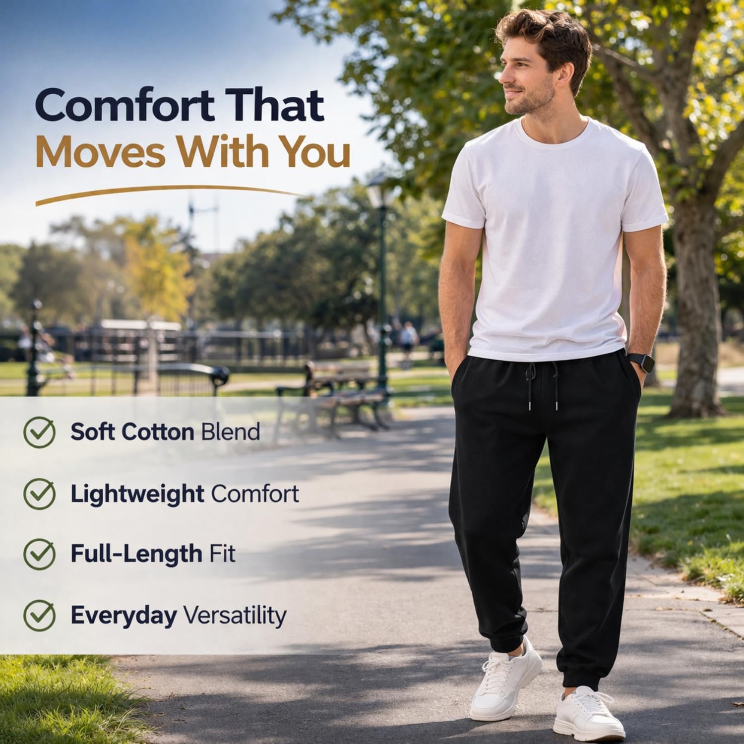 BILLIONHATS 12 Pack of Wholesale Mens Jogger Sweatpants, Homeless Shelter Donation Case, Comfy Bulk Joggers for Men, 12 Mixed Assortment, Large - Image 4