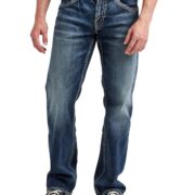 Silver Jeans Men's Zac Relaxed Fit Straight Leg Jean, Indigo, 36X34