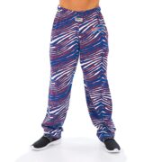 Zubaz Men's Zebra Left Hip Logo Track Pant