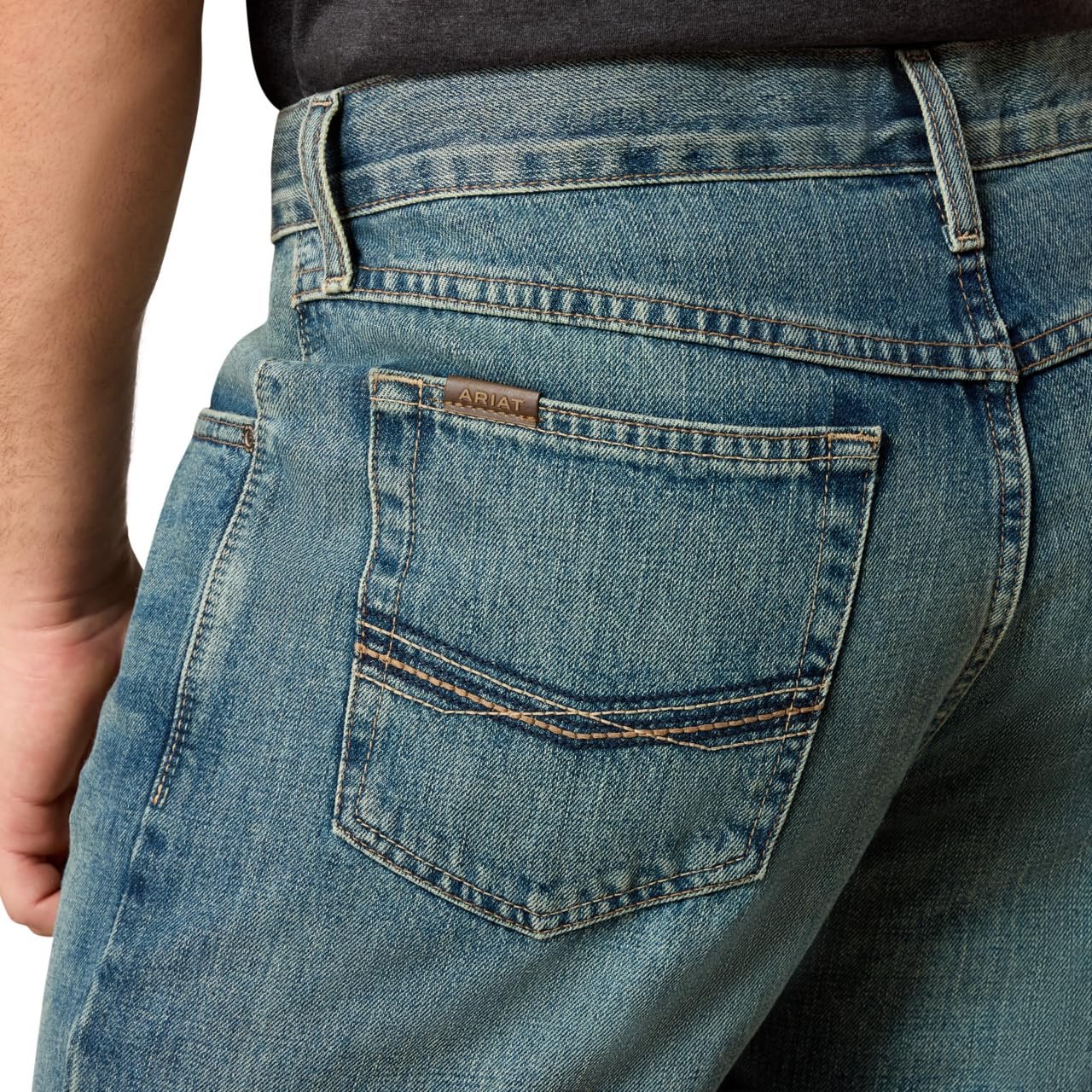 Ariat Men’s M2 Relaxed Boot Cut Jean, Granite, 34W x 30L - Image 5