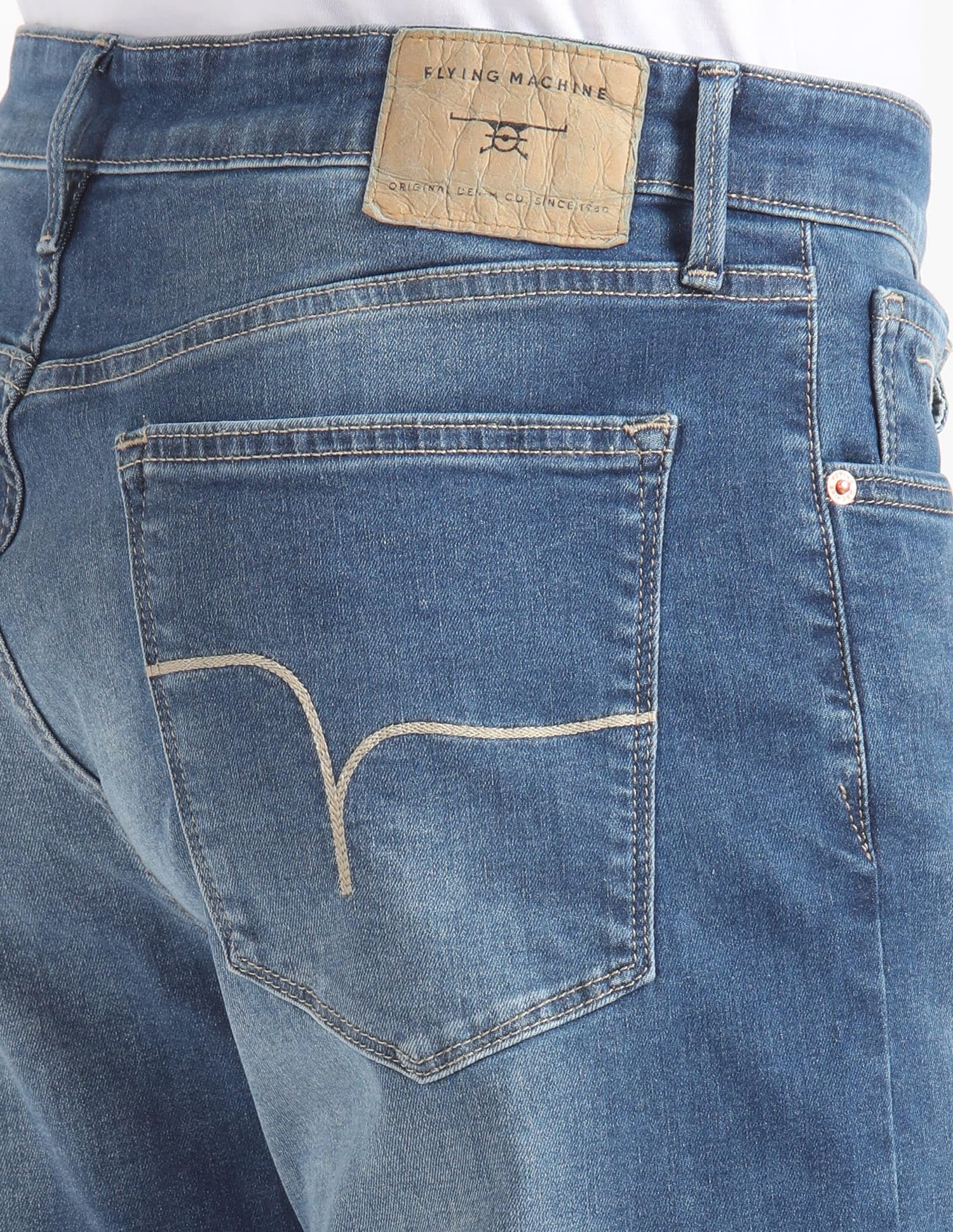 Bruce Relax Bootcut Fit Whiskered Jeans (FMJEN2431_Blue) - Image 7