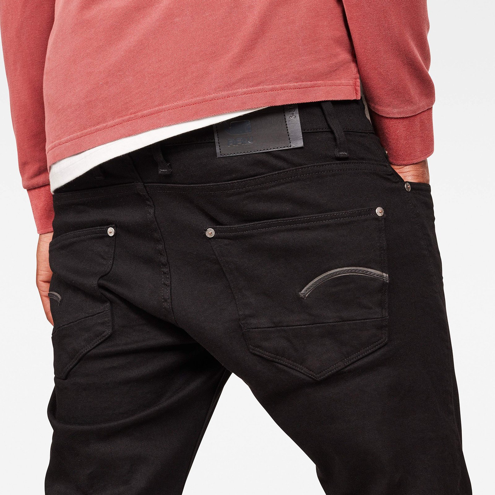 G-Star Raw Men's Revend Skinny Fit Jeans, Pitch Black, 28W x 30L - Image 4